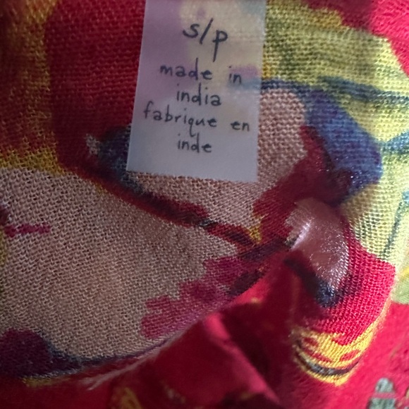 Free People FP One Love of My Life Red Floral Wide Leg Pants Boho Festival SP - Picture 6 of 9